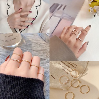ภาพขนาดย่อของภาพหน้าปกสินค้าพร้อมส่ง แหวนแฟชั่น 1-6ชิ้น/ชุด แหวนสไตล์เกาหลี เซ็ตแหวนหวาน-เท่-มีสไตล์ จากร้าน gibshopp บน Shopee ภาพที่ 2