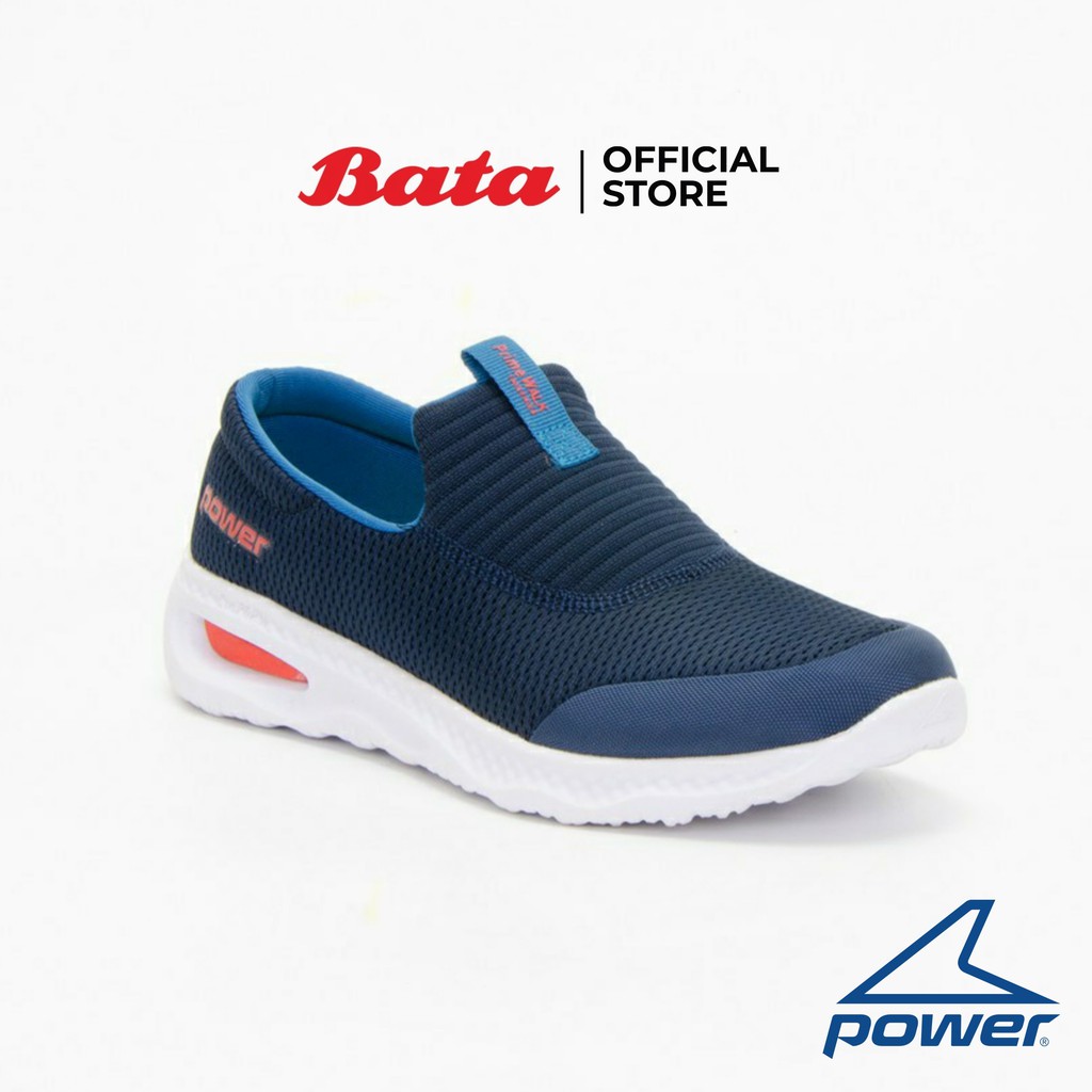 ภาพหน้าปกสินค้าBata Power Men's Sport Walking Shoes รองเท้าผ้าใบสนีคเคอร์สำหรับเดินของผู้ชาย รุ่น DD100 Slip On สีน้ำเงิน 8189949