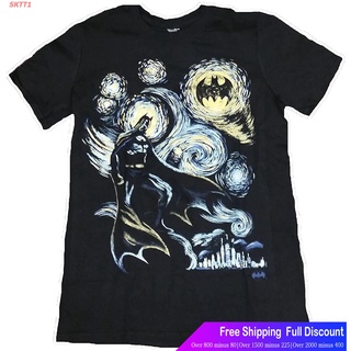 SKTT1 เสื้อยืดยอดนิยม DC Comics Batman Vincent Van Gogh Graphic T-Shirt Sports T-shirt