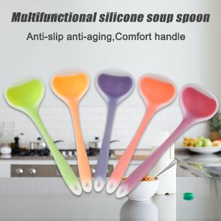 Translucent Silicone Spoon Nonstick Anti High-Temperature Soup Scoup Cooking Tools Kitchen Supplies