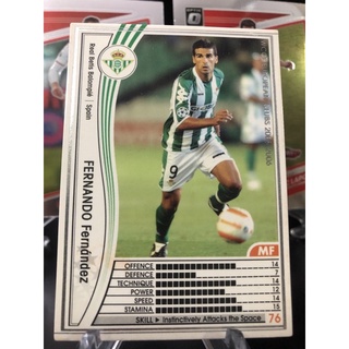 2005-06 Panini WCCF European Clubs Real Betis