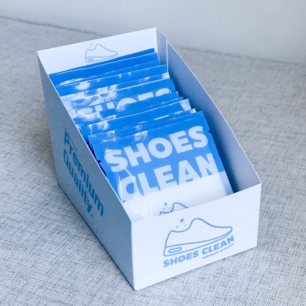 ภาพหน้าปกสินค้าผงซักรองเท้า SHOES CLEAN แถมถุงซักให้ฟรี ระวังของปลอม จากร้าน mrpcrich บน Shopee