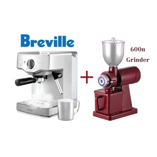 เครื่องชงกาแฟ Breville BES250 + เครื่องบดกาแฟ 600N (สุ่มสี)