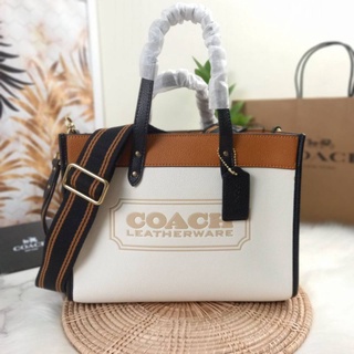 COACH FIELD TOTE 30 IN COLORBLOCK WITH COACH BADGE