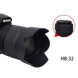 Hb-32 เลนส์ฮู้ดกล้อง สําหรับ Nikon 18-105 18-140 มม. D7500 D7200 D7100 D7000 D5600 D5400 D5300