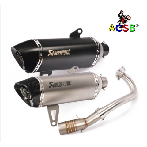 คอท่อเลส-พร้อมปลายท่อ-akrapovic-xmax300