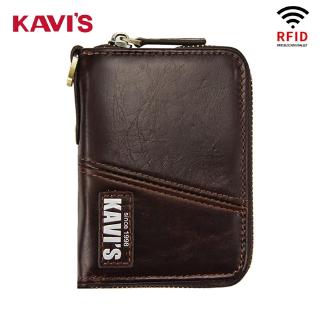 Kavi  s กระเป๋าสตางค์ใบสั้นมีซิปสำหรับผู้ชาย
