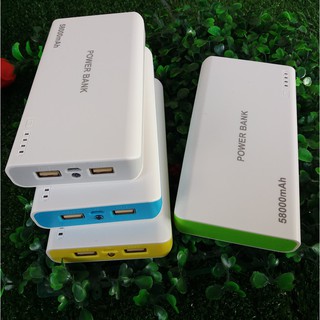 ภาพขนาดย่อของภาพหน้าปกสินค้าแบตสำรอง 58000mAh แถบสี ฟรี สาย USB จากร้าน kittikom001 บน Shopee ภาพที่ 1