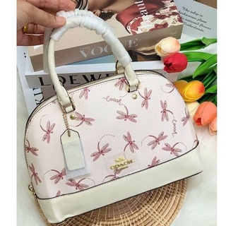 COACH MINI SIERRA SATCHEL WITH DRAGONFLY PRINT