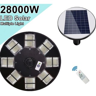 โคมไฟถนน UFO MP 16 ช่อง LED 23000W -  28000W Square Light โซล่าเซล Street Light สปอร์ตไลท์ Solar Cell สปอตไลท์ แสงสีขาว