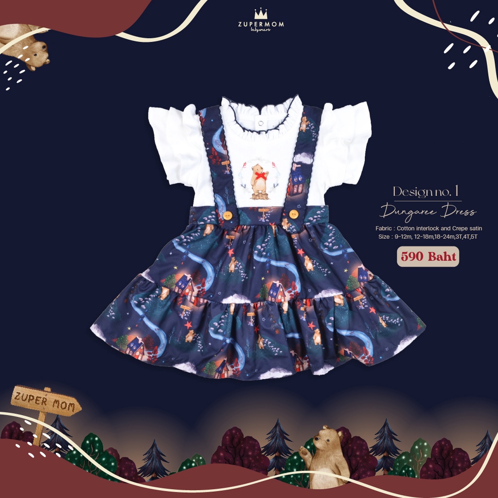 Grizzly Gulch Collection - Dungaree Dress no.g1 | Shopee Thailand