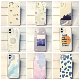 ✅พร้อมส่งจากไทย✅ เคสซิลิโคน ไอโฟน 12 / 12pro ลายมินิมอล cute iphone 12 / 12 pro case