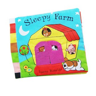 Campbell Books : Sleepy Farm นิทานผ้า เกี่ยวกับสัตว์ต่างๆในฟาร์มได้เวลาเข้านอน