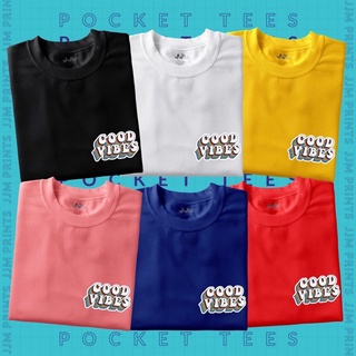 เสื้อยืดสีพื้น เสื้อทหาร เสือยืดผู้ชาย - GOODVIBES พ็อกเก็ตทีส์คุณภาพสูงทําเสื้อเชิ้ต unisex COD Tee