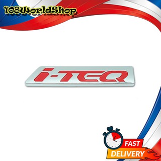 โลโก้ Logo "i-TEQ สี Chrome Red D-Max Isuzu 2, 4 ประตู ปี2003 - 2011