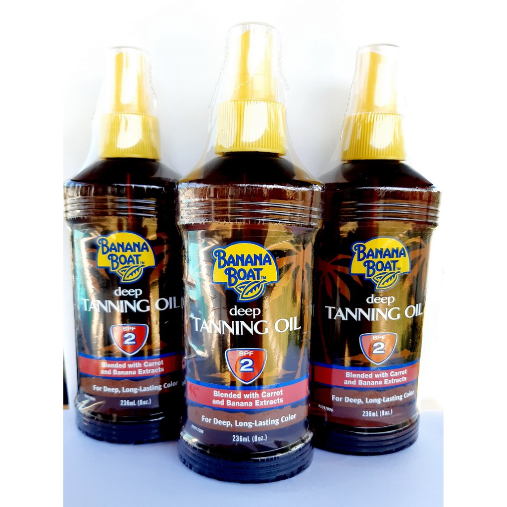 Banana Boat Deep Tanning Oil SPF 2 บานาน่าโบ๊ท ดีฟ แทนนิ่ง ออยล์ เอสพี