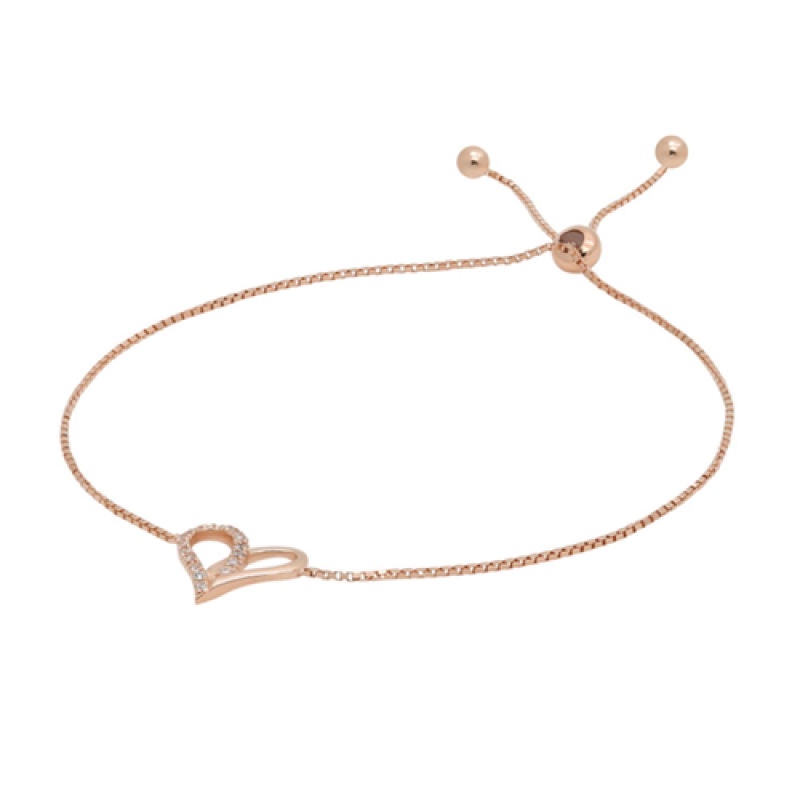 a-cemi-love-peace-bracelet-สร้อยข้อมือเงินแท้-ชุบทอง-18k-โรสโกลว์-ของขวัญแฟน