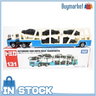 [ต้นฉบับ] Takara Tomy Tomica #131 Mitsubishi Fuso Super Great Transporter Diecast Toy Car Car