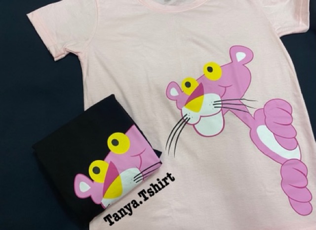 เสื้อยืดลายการ์ตูนพิงค์แพนเตอร์-pinkpanther