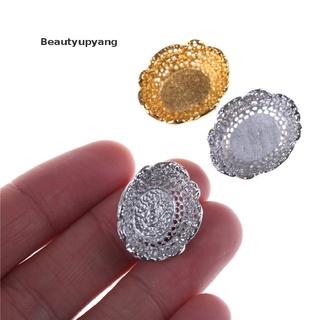 (Beautyupyang) ถาดใส่ผลไม้ เค้ก สีทอง ขนาดเล็ก อุปกรณ์เสริม สําหรับ