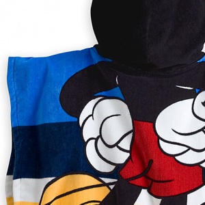 pre-loved-ผ้าเช็ดตัวมีฮู้ด-disney-mickey-mouse-hooded-towel-for-kids