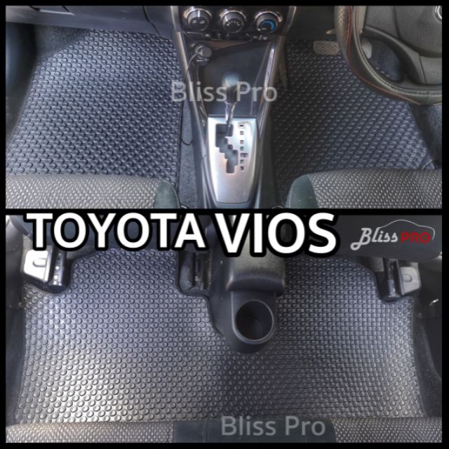 ผ้ายางปูพื้นรถยนต์-ลายกระดุม-toyota-vios-2013-ปัจจุบัน