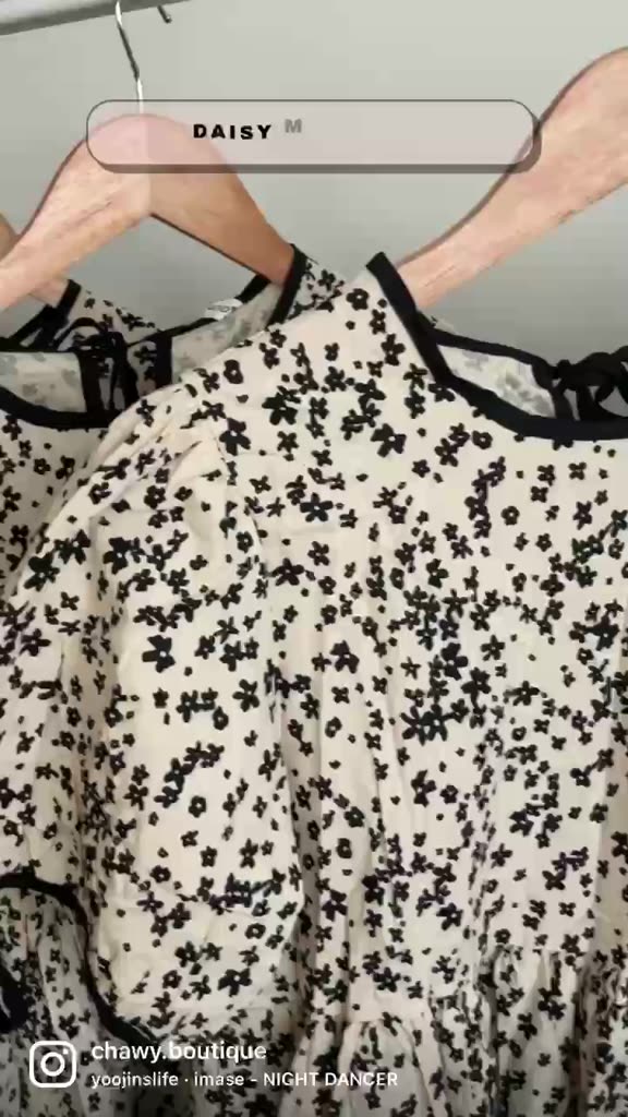 daisy-black-minidress-c3679-มินิเดรสสั้น-มินิเดรสสั้นดอกเดซี่-มินิเดรสสั้นน่ารักๆ-มินิเดรสสั้นสไตล์เกาหลี