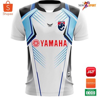 เสื้อกีฬาWings Sport พร้อมโลโก้ช้างศึกและYAMAHA