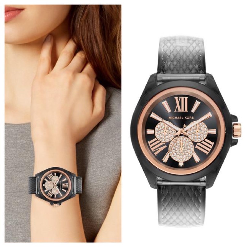 ผ่อน0-นาฬิกา-michael-kors-mk6685-wren-pave-watch-size-41-mm-สีดำ