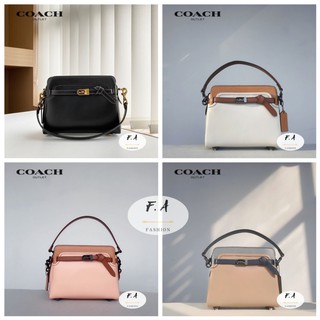 F.A (ของแท้ 100%) COACH  Tate Carryall C2585 C2586 กระเป๋าถือสตรีไหล่ข้างเดียว ความจุขนาดใหญ่ หลายช่อง ดีมาก