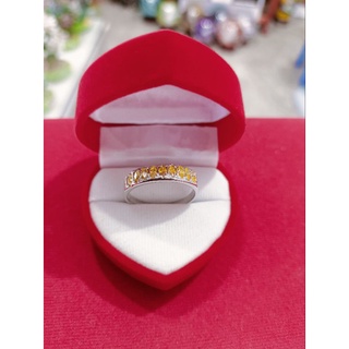 ภาพขนาดย่อของภาพหน้าปกสินค้าแหวนสีเหลืองบุษราคัมพลอย9เม็ด จากร้าน kitti0851563136 บน Shopee