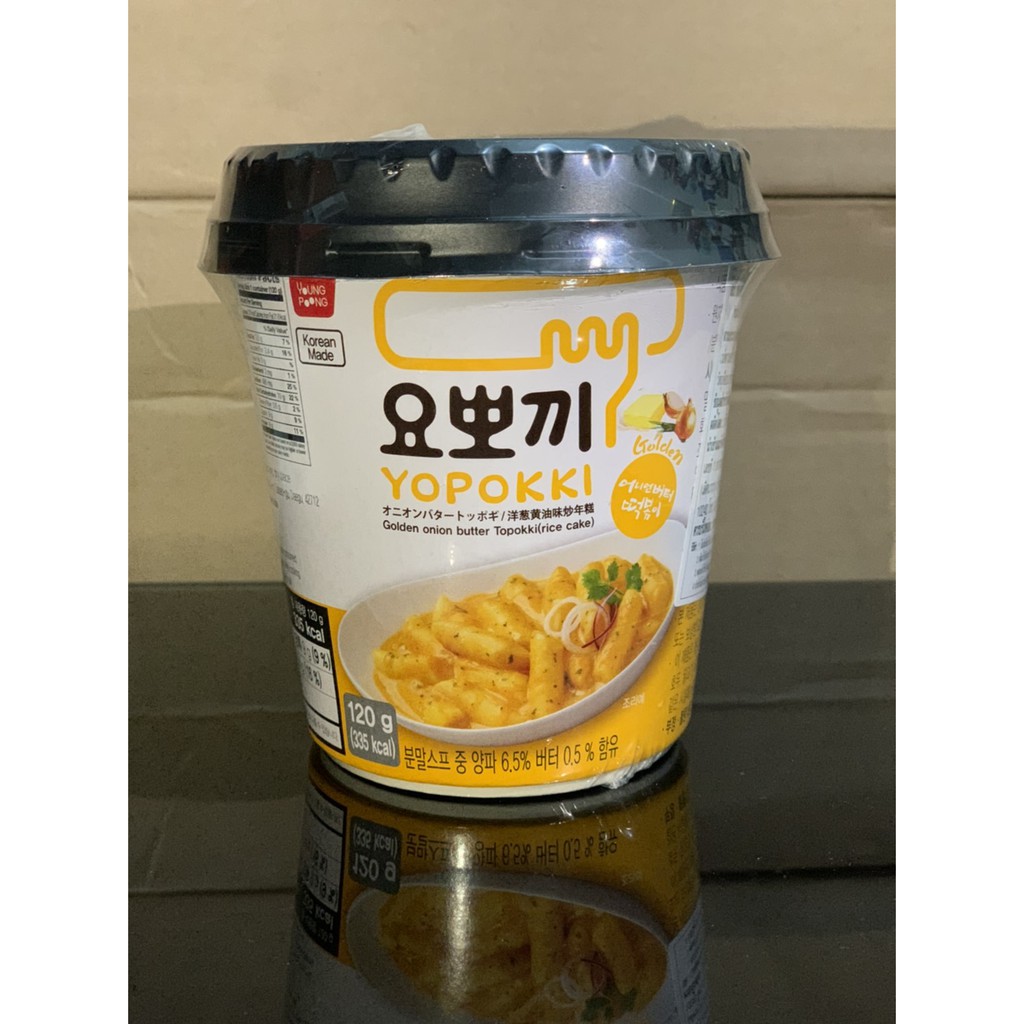 ภาพหน้าปกสินค้าต็อกป๊อกกิรสหัวหอมผัดเนย Tokpokki Yopokki Golden Onion Butter แบบถ้วย 120g
