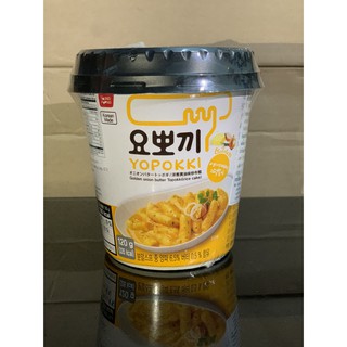 สินค้า ต็อกป๊อกกิรสหัวหอมผัดเนย Tokpokki Yopokki Golden Onion Butter แบบถ้วย 120g