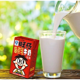 ภาพหน้าปกสินค้า[พร้อมส่ง] นมหวังหวัง นมหวังจือ ในรูปแบบกล่อง นมกระป๋องแดงสุดฮิตจากจีน 旺仔牛奶125ml ที่เกี่ยวข้อง