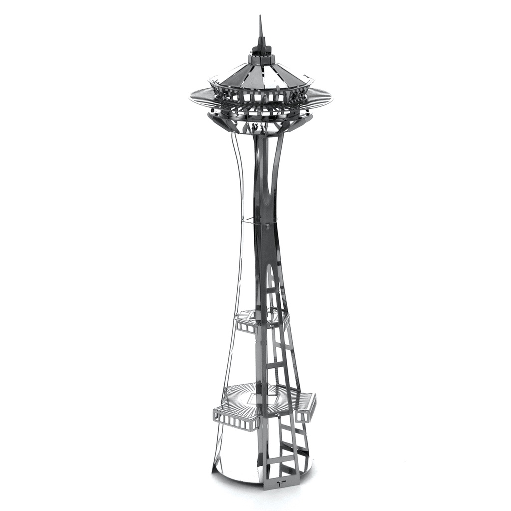 โมเดลโลหะ-3-มิติ-seattle-space-needle-หอสังเกตุการณ์ซีแอตเทิล-b11110-nanyuan-สินค้าเป็นแผ่นโลหะประกอบเอง-สินค้าพร้อมส่ง