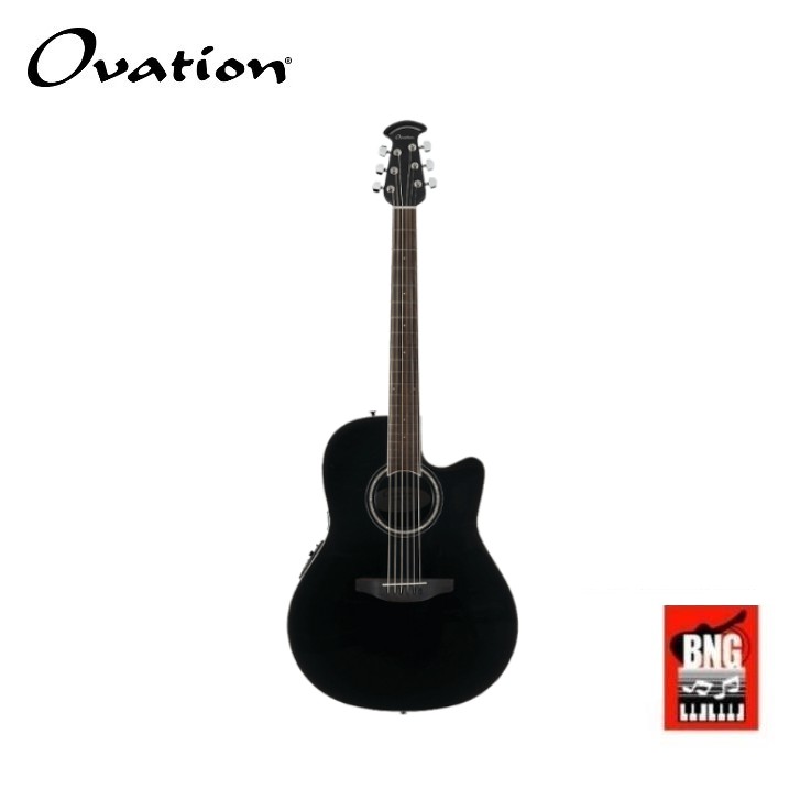 ovation-cs24-5-g-กีตาร์โปร่งไฟฟ้า-หลังเต่า-โอเวชั่น-สีดำ-พร้อมกระเป๋า