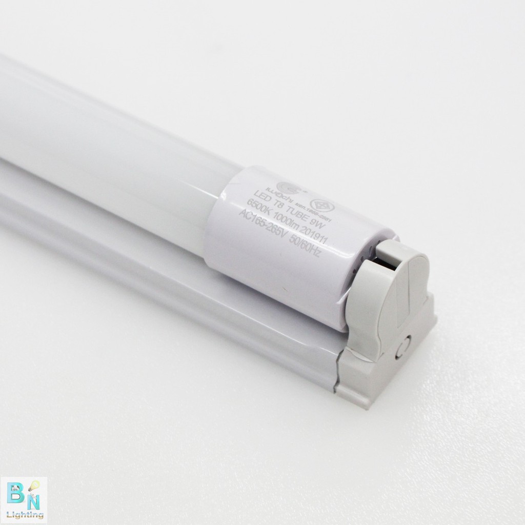 หลอดไฟนีออนพร้อมราง-led-t8-9-w-ชุดหลอดไฟพร้อมราง-led-โคมไฟ-led-หลอดไฟ-led-ฟลูเซ็ท-led-ชุดโคมไฟสำเร็จรูป-t8-9-w-stl-1ชุด