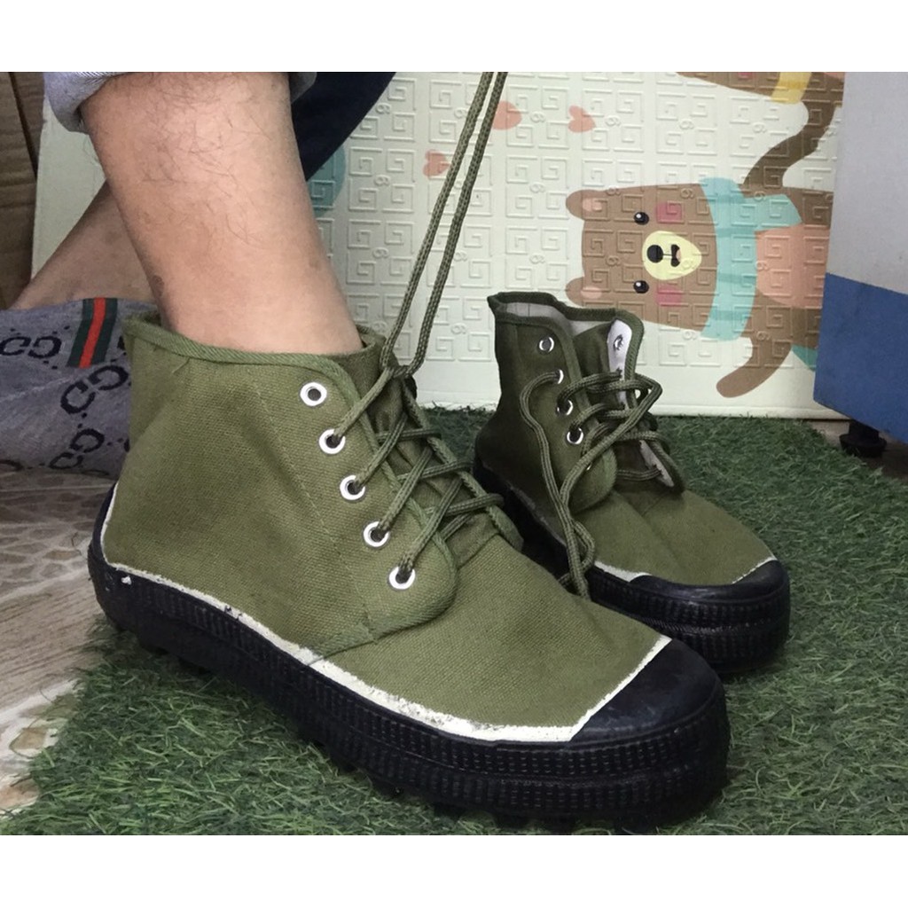 รองเท้าทหาร-รองเท้าจังเกิ้ลสำหรับเดินป่าหรือกิจกรรม-snaa11-สีเขียวทหาร-43
