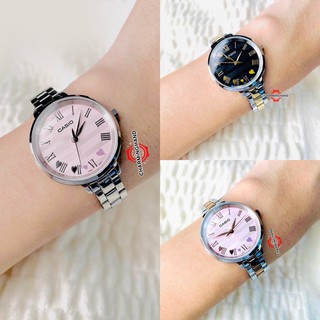 นาฬิกาข้อมือผู้หญิงแท้ Casioแท้  LTP-E160D-4,LTP-E160SG-1,LTP-E160RG-9 สายสแตนเลส ย้ำขายเฉพาะของแท้ มีใบรับประกัน