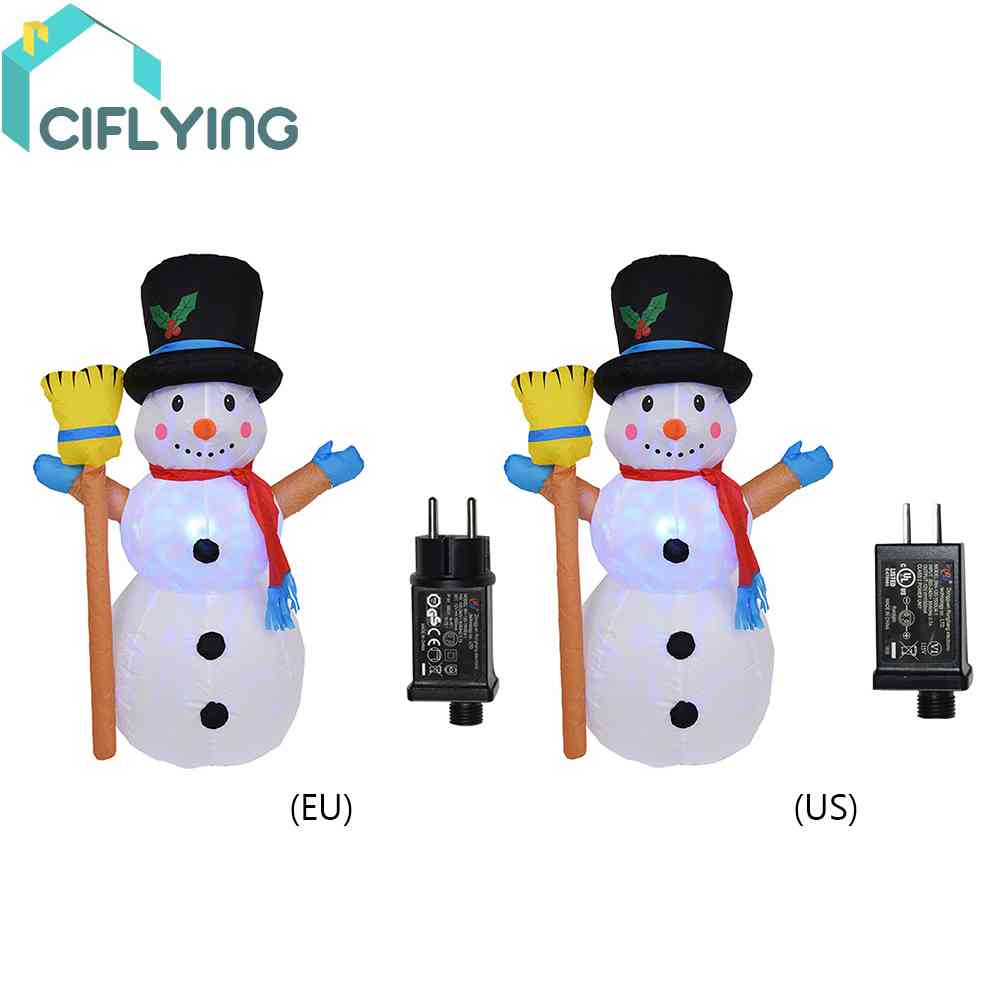 cifly-โมเดลสโนว์แมนเป่าลม-มีไฟ-led-1-2-เมตร-สําหรับประดับตกแต่งคริสต์มาส