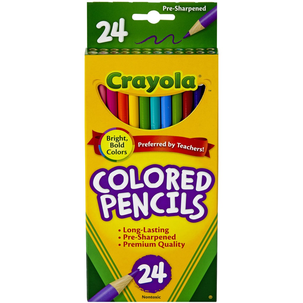 crayola-สีไม้ไร้สารพิษ24แท่ง-24สี