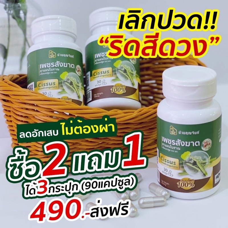 เพชรสังฆาต-ริดสีดวง-ทุกระยะ-2-แถม1-490-บาท-90แคปซูล