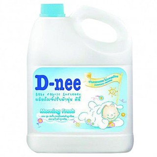 D-Nee Fabric Softener Baby Scent MORNING FRESH Color Blue Size 3,000 ml.
