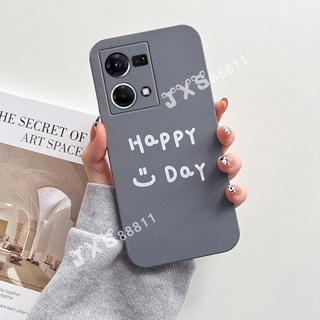พร้อมส่ง เคสโทรศัพท์มือถือ VIVO Y35 2022 New Smartphone Casing Happy Day Smiling Face Phone Case Matte TPU Softcase Solid Color Couple Loves Back Cover for VivoY35 Cases