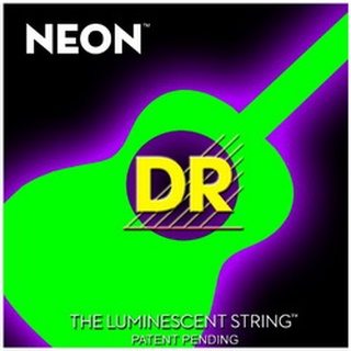 สายกีตาร์โปร่ง DR Hi-Def Neon Green K3 Coated Acoustic Guitar Strings