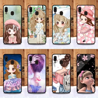 เคส Samsung A20 / A30 ใช้เคสเดียวกัน ลายการ์ตูนผู้หญิง ขอบนิ่มหลังแข็ง เคสมือถือ เคสโทรศัพท์ Case เคส TPU ขอบนิ่ม