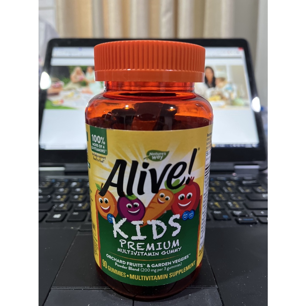Nature's Way, Alive! Kids, Premium Multivitamin, Cherry, Orange & Grape ...