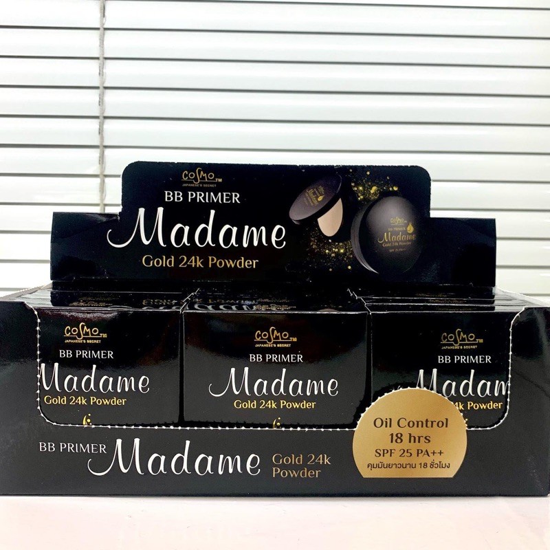 แป้งพัฟ เบอร์ 2 Madame BB Gold 24K Powder | Shopee Thailand