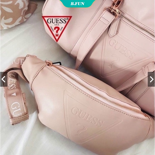 กระเป๋าคาดเอวผู้หญิงสีชมพู-fanny-pack-หญิงกีฬา-pocketsblack-เรขาคณิตเอวแพ็ค-pu-crossbody-กระเป๋าโทรศัพท์กระเป๋า-fun