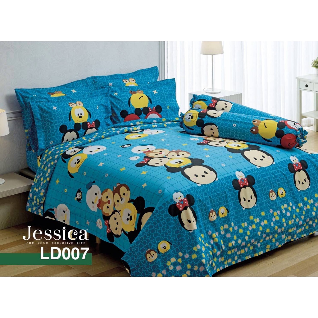 ld007-ผ้าปูที่นอน-ลายการ์ตูน-jessica
